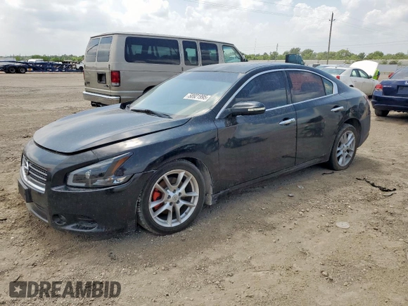 2011 Nissan Maxima SV with VIN 1N4AA5AP1BC854500, listed as a Copart auction lot 58921995 with 155,868 mi miles and Salvage title. Bid and sale history available at DreamBid. Image 1.