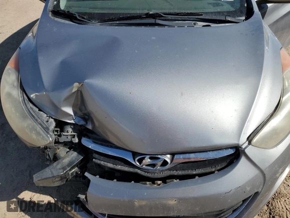 2013 Hyundai Elantra GLS with VIN KMHDH4AE8DU964979, listed as a Copart auction lot 53280055 with 175,977 mi miles and Salvage title. Bid and sale history available at DreamBid. Image 12.