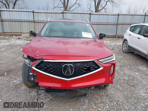 2023 Acura MDX w/Advance Package with VIN 5J8YE1H86PL035592, listed as a IAAI auction lot 41578761 with 18,802 mi miles. Bid and sale history available at carsss.com. Image 12.