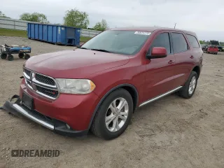 2013 Dodge Durango SXT with VIN 1C4RDHAG9DC694343, listed as a Copart auction lot 50634775 with 111,547 mi miles and Salvage title. Bid and sale history available at DreamBid. Image 1.