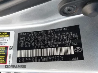 2021 Toyota Camry SE Nightshade with VIN 4T1G11AK1MU529646, listed as a IAAI auction lot 41650962 with 57,879 mi miles. Bid and sale history available at carsss.com. Image 9.