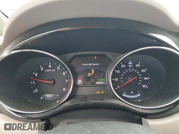 2016 Kia Sedona SX-L with VIN KNDME5C19G6138311, listed as a Copart auction lot 49214375 with 68,500 mi miles and Salvage Title. Bid and sale history available at carsss.com. Image 9.