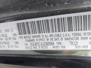 2018 Ram 2500 Tradesman z VIN 3C6UR5CL0JG369584, wystawiony jako IAAI lot #41424493 z przebiegiem Nie podano mil oraz . Historia ofert i sprzedaży dostępna na DreamBid. Obrazek 9.