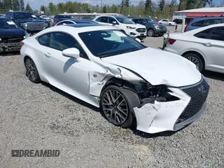 2016 Lexus RC 350 F Sport with VIN JTHHE5BCXG5013858, listed as a IAAI auction lot 42173740 with 91,718 mi miles and . Bid and sale history available at DreamBid. Image 1.