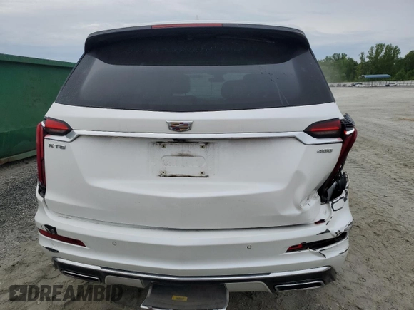 2021 Cadillac XT6 Premium Luxury with VIN 1GYKPCRS8MZ185422, listed as a Copart auction lot 56131775 with 62,043 mi miles and Salvage title. Bid and sale history available at DreamBid. Image 6.