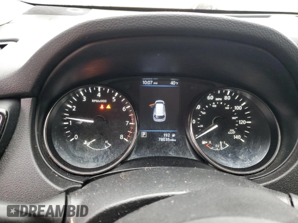2020 Nissan Rogue SV z VIN JN8AT2MT3LW039344, wystawiony jako Copart lot #39185804 z przebiegiem 78 035 mil mil oraz Szkoda całkowita • Salvage title. Historia ofert i sprzedaży dostępna na DreamBid. Obrazek 9.