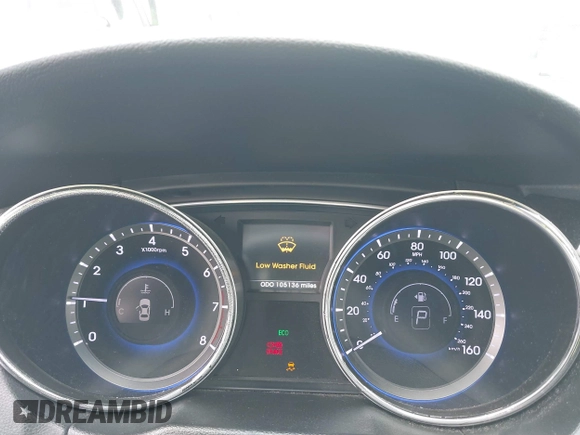 2014 Hyundai Sonata Limited with VIN 5NPEC4ABXEH934116, listed as a IAAI auction lot 41546415 with 105,136 mi miles and . Bid and sale history available at DreamBid. Image 7.