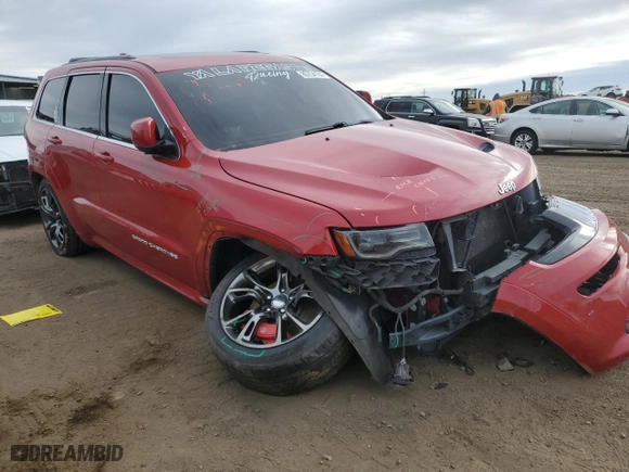 2015 Jeep Grand Cherokee SRT with VIN 1C4RJFDJ4FC136861, listed as a Copart auction lot 86754194 with 98,262 mi miles and Salvage Title. Bid and sale history available at carsss.com. Image 4.