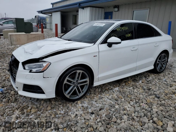 2017 Audi A3 Sedan Premium Plus with VIN WAUJ8GFF3H1054090, listed as a Copart auction lot 44940324 with 78,601 mi miles. Bid and sale history available at carsss.com. Image 1.