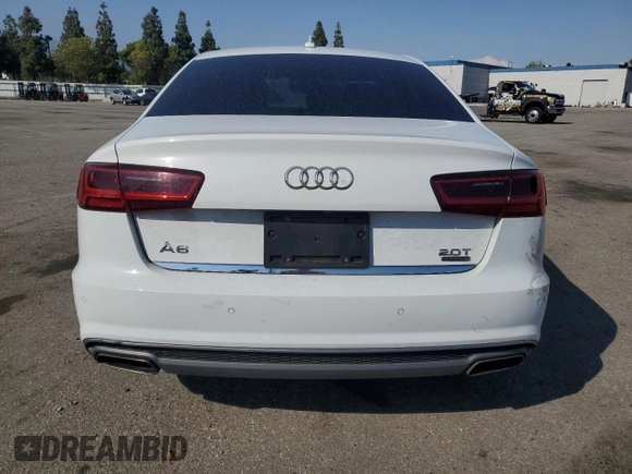 2016 Audi A6 Premium Plus with VIN WAUGFAFC5GN176850, listed as a Copart auction lot 60137275 with 112,770 mi miles and Salvage title. Bid and sale history available at DreamBid. Image 6.