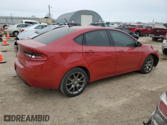 2014 Dodge Dart SXT with VIN 1C3CDFBB2ED903418, listed as a Copart auction lot 48199175 with 87,929 mi miles and Salvage Title. Bid and sale history available at carsss.com. Image 3.