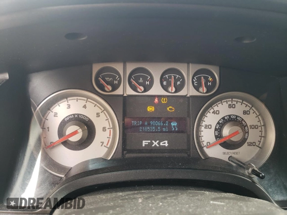 2009 Ford F-150 XL with VIN 1FTPX14V29FA00582, listed as a Copart auction lot 59819485 with 218,535 mi miles and Clean title. Bid and sale history available at DreamBid. Image 9.