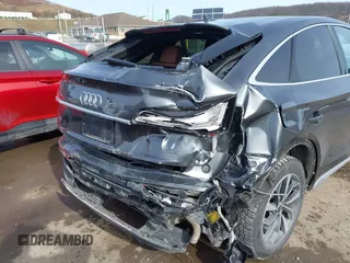 2022 Audi Q5 Sportback S line Premium Plus with VIN WA15AAFY9N2102196, listed as a IAAI auction lot 41458111 with 57,633 mi miles and . Bid and sale history available at DreamBid. Image 6.