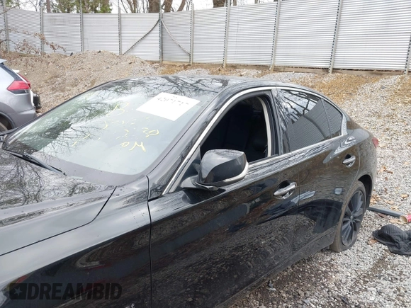 2018 Infiniti Q50 3.0t LUXE with VIN JN1EV7AR8JM442468, listed as a IAAI auction lot 42071717 with 107,484 mi miles. Bid and sale history available at carsss.com. Image 6.