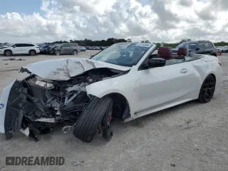 2025 BMW 4 Series 430i with VIN WBA33DB06SCS07578, listed as a Copart auction lot 43114995 with 5,169 mi miles and Salvage Title. Bid and sale history available at carsss.com. Image 1.