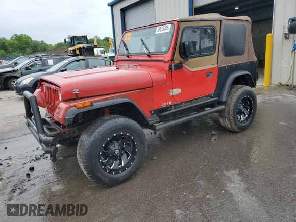 1995 Jeep Wrangler S z VIN 1J4FY19P0SP320982, wystawiony jako Copart lot #58615045 z przebiegiem 156 123 mil mil oraz Czysty tytuł • Clean title. Historia ofert i sprzedaży dostępna na DreamBid. Obrazek 1.