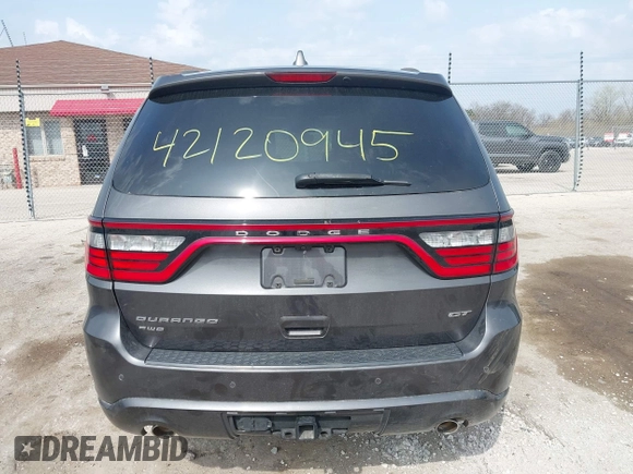 2017 Dodge Durango GT with VIN 1C4RDJDG2HC630010, listed as a IAAI auction lot 42120945 with 99,750 mi miles and . Bid and sale history available at DreamBid. Image 17.