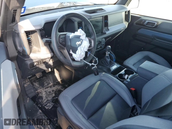 2024 Ford Bronco Black Diamond with VIN 1FMDE1AH5RLA05733, listed as a Copart auction lot 59168854 with 3,629 mi miles and Salvage Title. Bid and sale history available at DreamBid. Image 8.