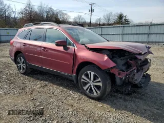 2018 Subaru Outback Limited with VIN 4S4BSANCXJ3212802, listed as a Copart auction lot 46218775 with 141,144 mi miles and Salvage Title. Bid and sale history available at DreamBid. Image 4.