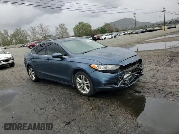 2018 Ford Fusion SE with VIN 3FA6P0HD9JR281283, listed as a Copart auction lot 49253585 with 99,777 mi miles and Salvage Title. Bid and sale history available at carsss.com. Image 10.