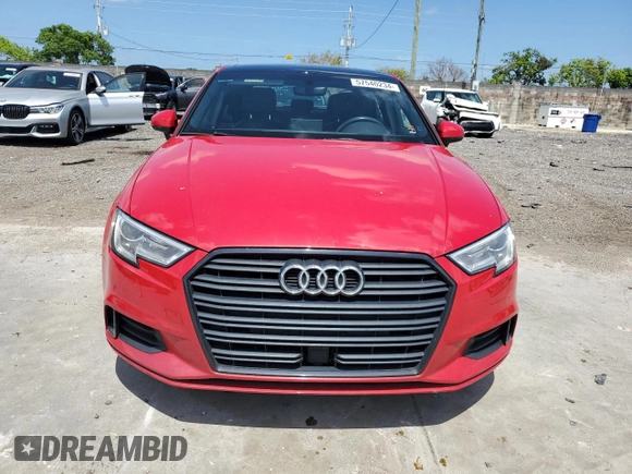 2019 Audi A3 Sedan Premium with VIN WAUAUGFF6KA089757, listed as a Copart auction lot 57540234 with 38,718 mi miles and Salvage Title. Bid and sale history available at carsss.com. Image 5.