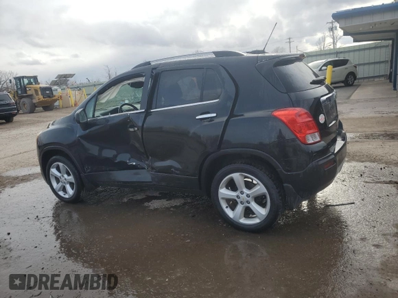 2016 Chevrolet Trax LTZ with VIN KL7CJRSB2GB562166, listed as a Copart auction lot 50413105 with 57,058 mi miles and Salvage Title. Bid and sale history available at carsss.com. Image 2.