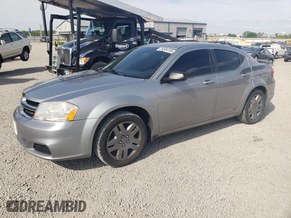 2014 Dodge Avenger SE z VIN 1C3CDZAB9EN126846, wystawiony jako Copart lot #54504155 z przebiegiem 144 352 mil mil oraz Szkoda całkowita • Salvage title. Historia ofert i sprzedaży dostępna na DreamBid. Obrazek 1.