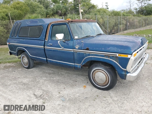 1977 Ford F-150 with VIN F15HNX86608, listed as a Copart auction lot 53149645 with 62,455 mi miles and Clean title. Bid and sale history available at DreamBid. Image 4.