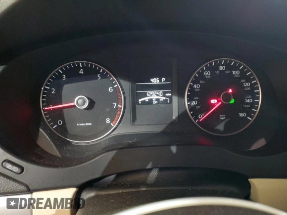2012 Volkswagen Jetta SEL with VIN 3VWLP7AJ4CM407830, listed as a Copart auction lot 45081755 with 129,240 mi miles and Salvage title. Bid and sale history available at DreamBid. Image 9.
