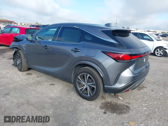 2023 Lexus RX with VIN 2T2BAMBA3PC002677, listed as a IAAI auction lot 41152887 with 24,434 mi miles. Bid and sale history available at carsss.com. Image 3.