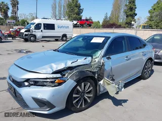 2022 Honda Civic Sedan EX with VIN 2HGFE1F77NH309152, listed as a IAAI auction lot 42013565 with 25,474 mi miles. Bid and sale history available at carsss.com. Image 6.