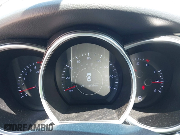 2014 Kia Optima LX with VIN 5XXGM4A71EG335165, listed as a IAAI auction lot 42052378 with 154,574 mi miles. Bid and sale history available at carsss.com. Image 7.