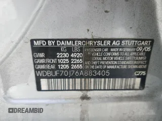 2006 Mercedes-Benz E 500 z VIN WDBUF70J76A883405, wystawiony jako Copart lot #58378925 z przebiegiem 117 433 mil mil oraz Szkoda całkowita • Salvage title. Historia ofert i sprzedaży dostępna na DreamBid. Obrazek 13.