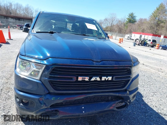2020 Ram 1500 Big Horn with VIN 1C6SRFBTXLN415091, listed as a IAAI auction lot 41822735 with 108,807 mi miles. Bid and sale history available at carsss.com. Image 12.