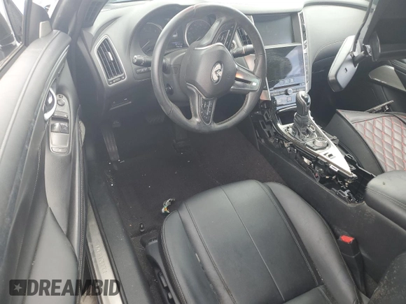 2018 Infiniti Q60 Luxe with VIN JN1EV7EL3JM392486, listed as a Copart auction lot 63526845 with 86,749 mi miles and Salvage title. Bid and sale history available at DreamBid. Image 8.