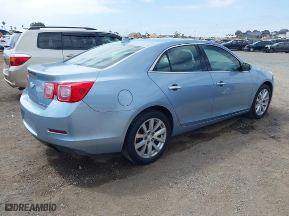 2013 Chevrolet Malibu LTZ with VIN 1G11H5SA7DU134124, listed as a IAAI auction lot 42052592 with 124,031 mi miles. Bid and sale history available at carsss.com. Image 4.