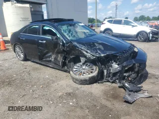 2023 Mercedes-Benz CLA 250 with VIN W1K5J4HB1PN327770, listed as a Copart auction lot 58788115 with 23,291 mi miles and Salvage title. Bid and sale history available at DreamBid. Image 4.