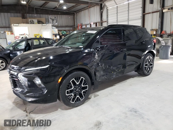 2024 Chevrolet Blazer RS with VIN 3GNKBKRSXRS174979, listed as a Copart auction lot 57282895 with 14,560 mi miles and Salvage title. Bid and sale history available at DreamBid. Image 1.