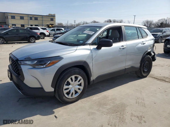 2022 Toyota Corolla Cross L with VIN 7MUAAAAG3NV012527, listed as a Copart auction lot 44458285 with 27,792 mi miles and Salvage Title. Bid and sale history available at carsss.com. Image 1.