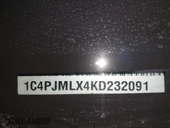 2019 Jeep Cherokee Latitude Plus with VIN 1C4PJMLX4KD232091, listed as a IAAI auction lot 41524058 with 59,196 mi miles and . Bid and sale history available at DreamBid. Image 18.