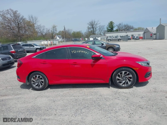 2016 Honda Civic Sedan EX with VIN 2HGFC2F72GH548171, listed as a IAAI auction lot 42048441 with 51,873 mi miles. Bid and sale history available at carsss.com. Image 13.