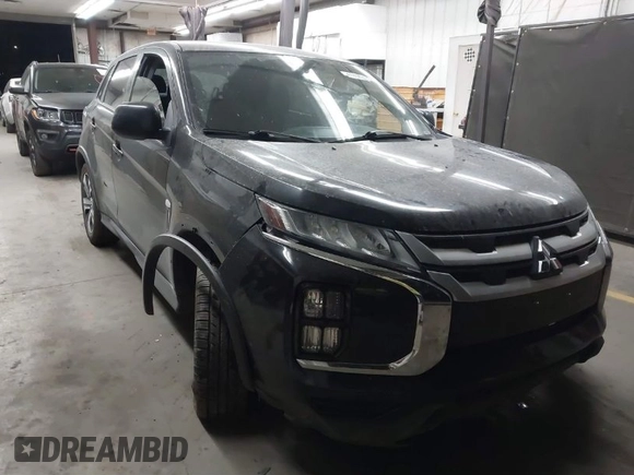 2020 Mitsubishi Outlander Sport ES 2.0 with VIN JA4AR3AU9LU026357, listed as a IAAI auction lot 41890652 with 111,448 mi miles. Bid and sale history available at carsss.com. Image 1.