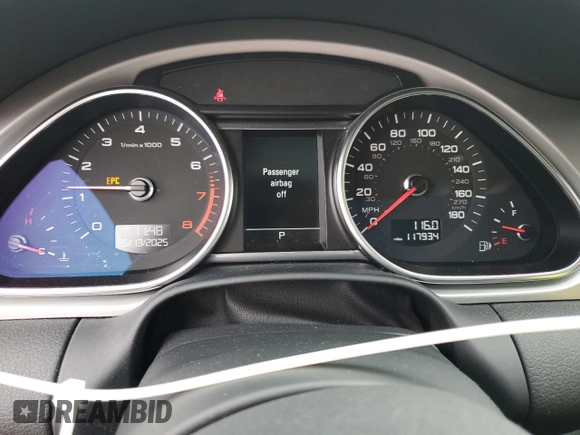 2015 Audi Q7 S line Prestige with VIN WA1DGAFE5FD005535, listed as a Copart auction lot 56905465 with 117,934 mi miles and Salvage title. Bid and sale history available at DreamBid. Image 9.