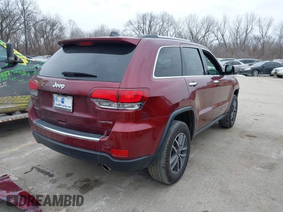 2022 Jeep Grand Cherokee Limited with VIN 1C4RJFBG2NC139280, listed as a IAAI auction lot 41599631 with 62,650 mi miles and . Bid and sale history available at DreamBid. Image 4.