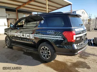 2024 Ford Expedition XL with VIN 1FMJU1G83REA45424, listed as a Copart auction lot 81004464 with 9,690 mi miles and Salvage Title. Bid and sale history available at carsss.com. Image 2.