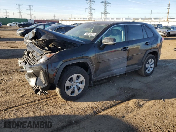 2022 Toyota RAV4 LE with VIN 2T3G1RFV2NC294167, listed as a Copart auction lot 43970325 with 32,092 mi miles and Salvage Title. Bid and sale history available at carsss.com. Image 1.