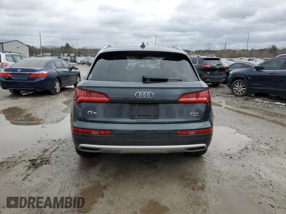 2018 Audi Q5 Premium Plus with VIN WA1BNAFY9J2218337, listed as a Copart auction lot 49578744 with 40,771 mi miles and Salvage Title. Bid and sale history available at carsss.com. Image 6.