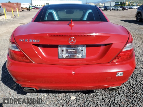2012 Mercedes-Benz SLK 350 with VIN WDDPK5HA8CF038828, listed as a Copart auction lot 50047975 with 93,484 mi miles and Clean title. Bid and sale history available at DreamBid. Image 6.