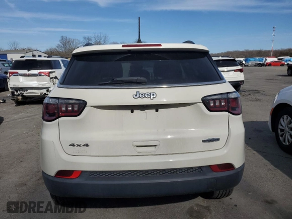 2019 Jeep Compass Latitude with VIN 3C4NJDBB1KT850900, listed as a Copart auction lot 48796895 with 53,121 mi miles and Salvage Title. Bid and sale history available at carsss.com. Image 6.