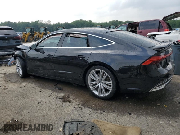 2019 Audi A7 Prestige with VIN WAUS2AF20KN027963, listed as a Copart auction lot 54248054 with 0 mi miles and Salvage Title. Bid and sale history available at carsss.com. Image 2.